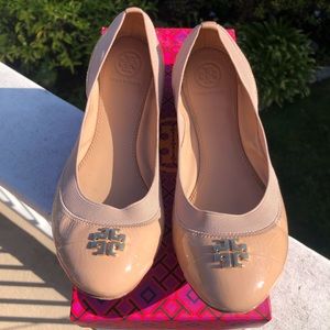 Tory Burch Light Oak Jolie Ballet SIZE 8.5